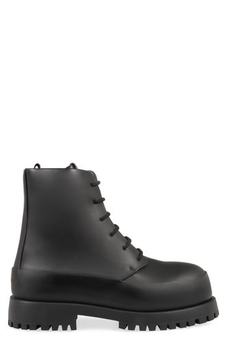 Black Leather Fede Ankle Boots - Ferragamo - Modalova