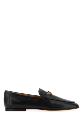 Tod's Black Leather Loafers - Tod's - Modalova