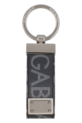 Fabric Key Ring With Logo - Dolce & Gabbana - Modalova