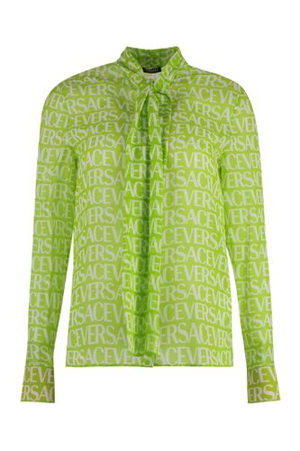 Versace Printed Silk Blouse - Versace - Modalova