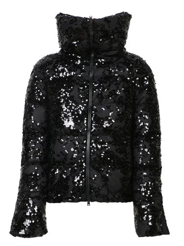 Sequin Embellished Zip-up Jacket - Herno - Modalova