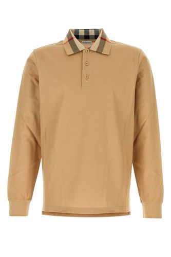 Burberry Camel Piquet Polo Shirt - Burberry - Modalova