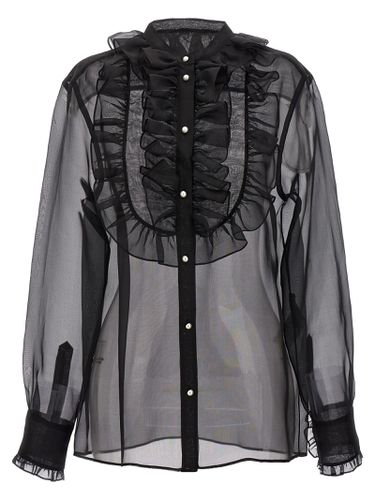 Plastron And Ruffle Shirt - Dolce & Gabbana - Modalova