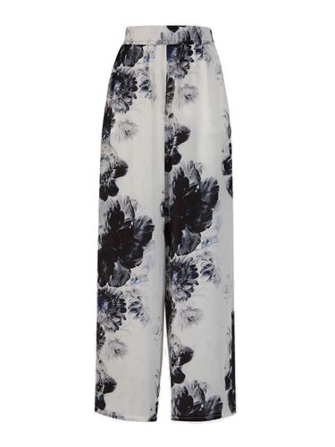 Flora-printed Elasticated Waistband Trousers - Alexander McQueen - Modalova