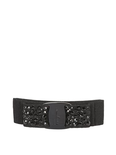 Vara Rhinestones Belt - Ferragamo - Modalova