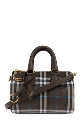 Mini Checked Zipped Bowling Bag - Burberry - Modalova