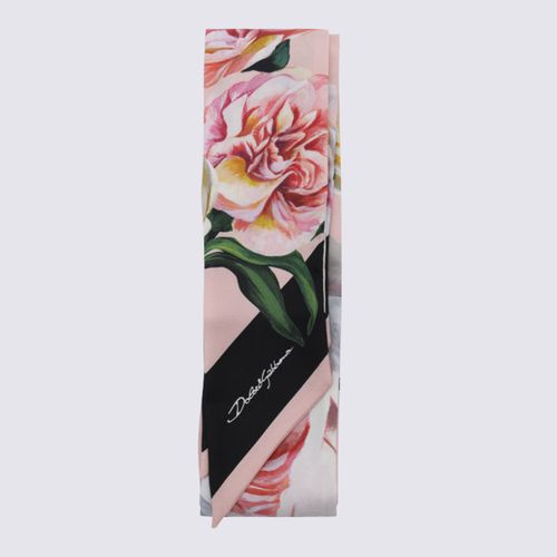 Pinka Nd Rose Silk Scarves - Dolce & Gabbana - Modalova