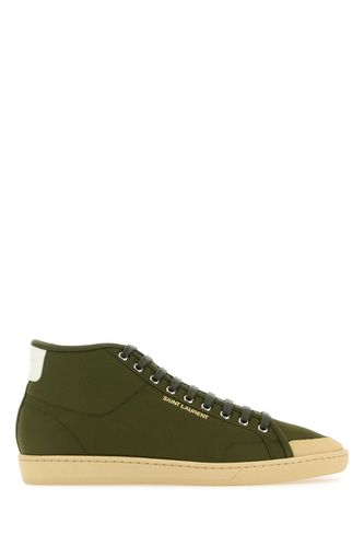 Olive Green Nylon Court Classic Sl/39 Sneakers - Saint Laurent - Modalova