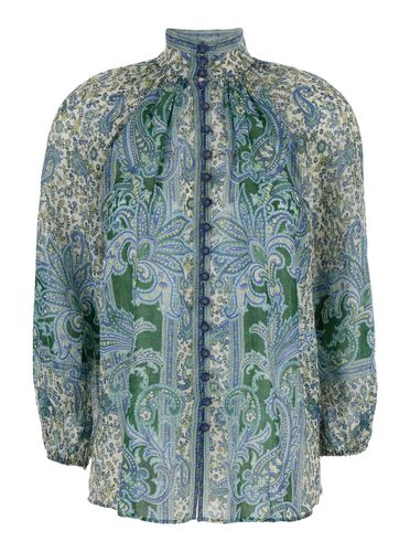 Blouse With Embroidery And Puffed Sleeves In Eco Silk Woman - Zimmermann - Modalova