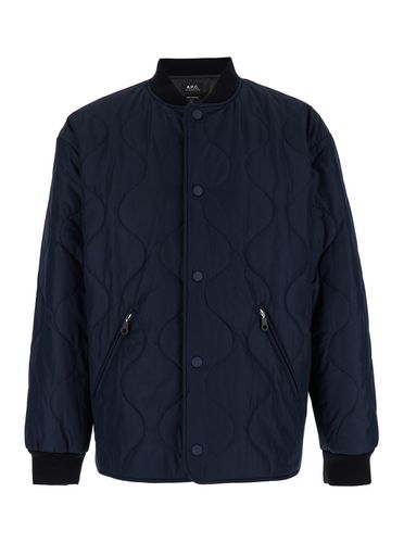 A. P.C. florent Jacket With Snap Buttons In Quilted Fabric Man - A.P.C. - Modalova