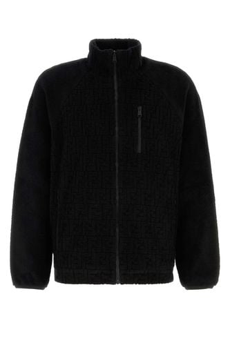 Fendi Black Terry Fabric Sweatshirt - Fendi - Modalova