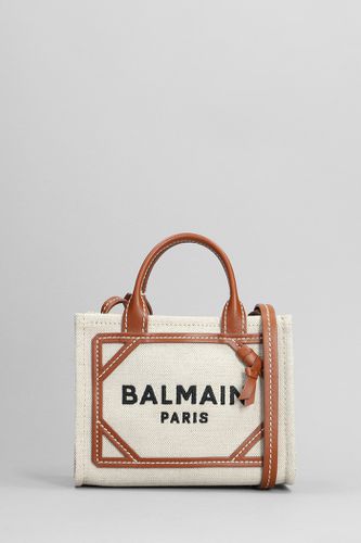 Balmain B Army Tote In Beige Cotton - Balmain - Modalova