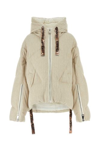 Ivory Nylon Blend Puff Down Jacket - Khrisjoy - Modalova