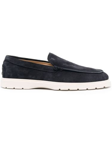 Tod's Blue Suede Loafers - Tod's - Modalova