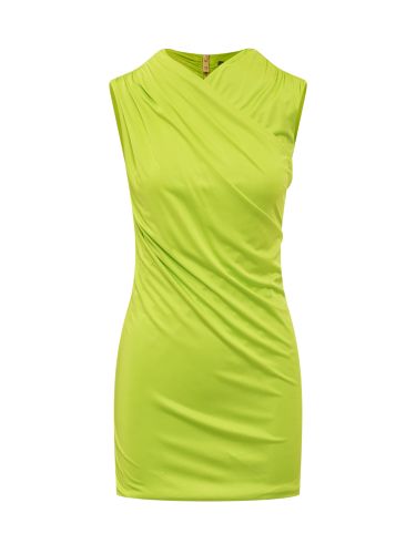 Sleeveless Draped Mini Dress - Versace - Modalova