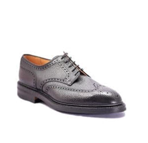 Pembroke Black Scotch Grain Calf Derby Shoe - Crockett & Jones - Modalova