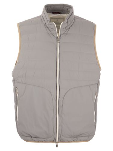 Lightweight Sleeveless Down Jacket In Membraned Nylon - Brunello Cucinelli - Modalova