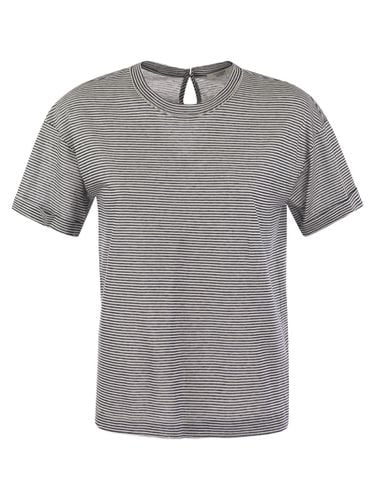 Lightweight Striped Jersey T-shirt And Punto Luce - Peserico - Modalova