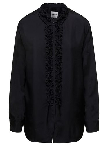 Black Shirt With Ruches In Viscose Woman - Jil Sander - Modalova