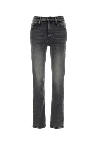 Black Stretch Denim The Mid Rise Rider Skimp Jeans - Mother - Modalova