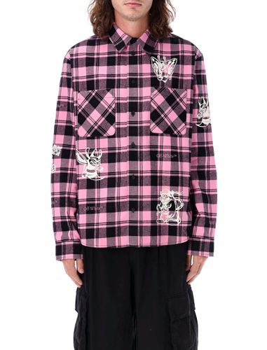 Character Check Flannel Shirt - Off-White - Modalova