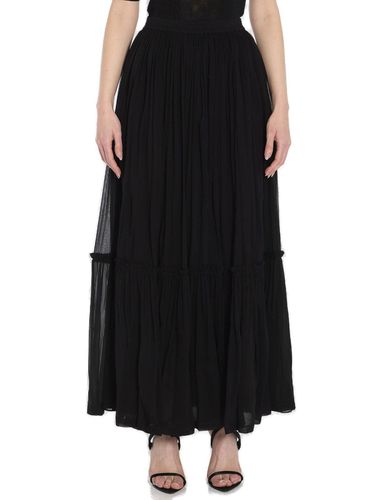 Ruffled High Waist Long Skirt - Saint Laurent - Modalova