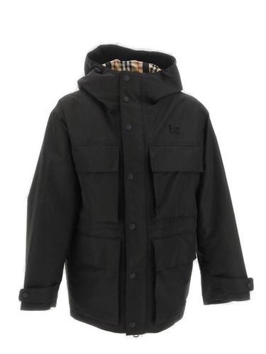 Patch-pocket Hooded Parka Coat - Burberry - Modalova