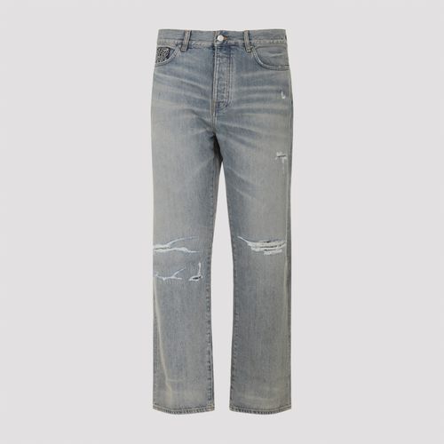 AMIRI Bandana Repair Straight Jeans - AMIRI - Modalova