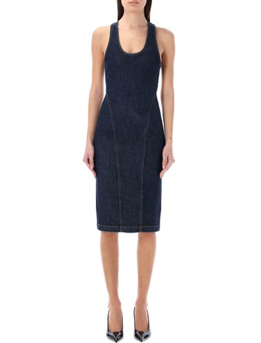 Alaia Sculpting Denim Dress - Alaia - Modalova