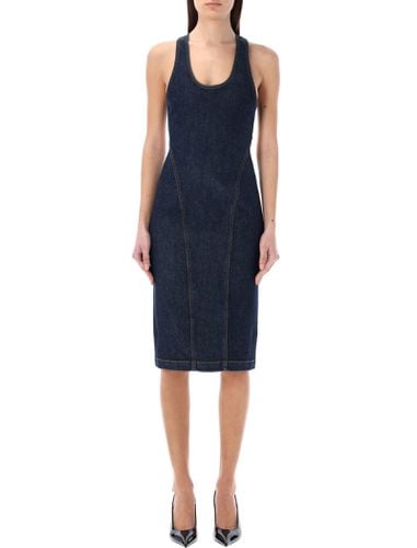 Alaia Sculpting Denim Dress - Alaia - Modalova