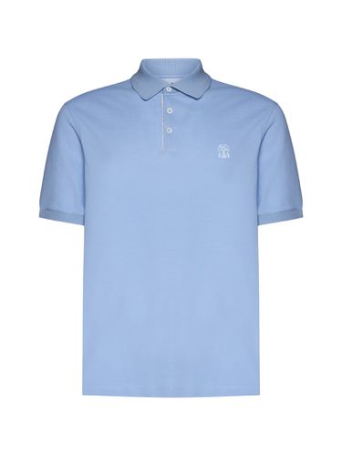 Logo Print Polo Shirt - Brunello Cucinelli - Modalova