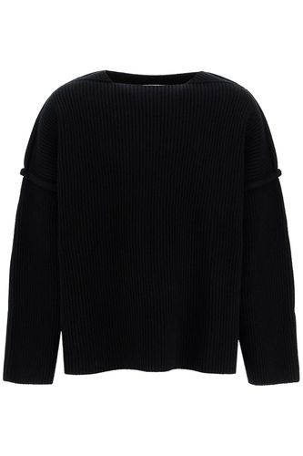 Oversized Ribbed Wool Pul - Jil Sander - Modalova