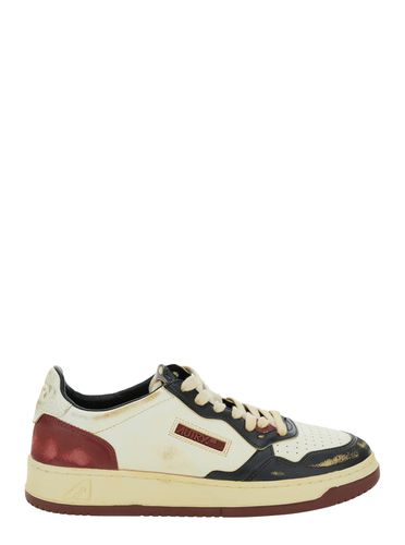 Super Vintage Low Top Sneakers With Logo Detail In Leather Man - Autry - Modalova