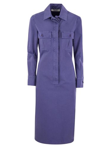 Button Detailed Long-sleeved Midi Dress - Max Mara - Modalova