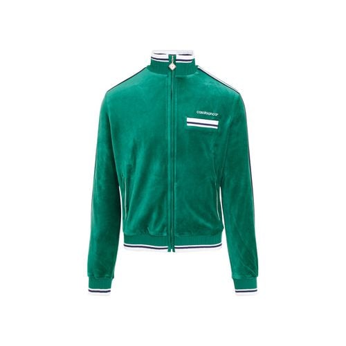 Logo Embroidered Velvet Track Jacket - Casablanca - Modalova