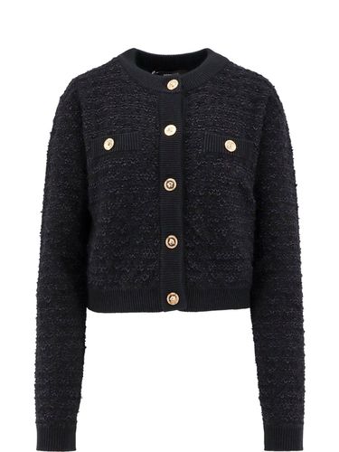 Tweed Bouclé Button-up Jacket - Versace - Modalova