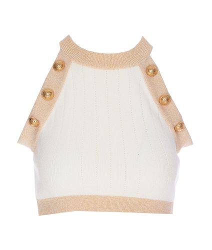 Balmain Knitted Crop-top - Balmain - Modalova