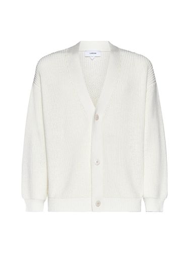 Lardini White Cotton Cardigan - Lardini - Modalova