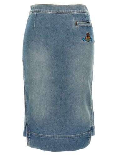 Logo Embroidery Skirt - Vivienne Westwood - Modalova