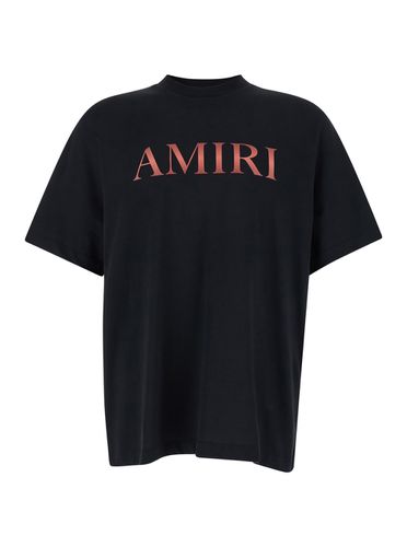 T-shirt With Logo Lettering Print In Cotton Man - AMIRI - Modalova