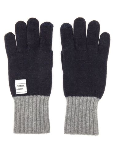 Thom Browne Gloves With Logo - Thom Browne - Modalova