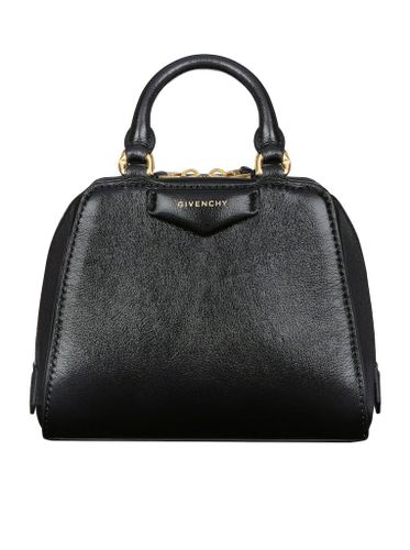 Antigona Cube Nano Bag In Leather - Givenchy - Modalova