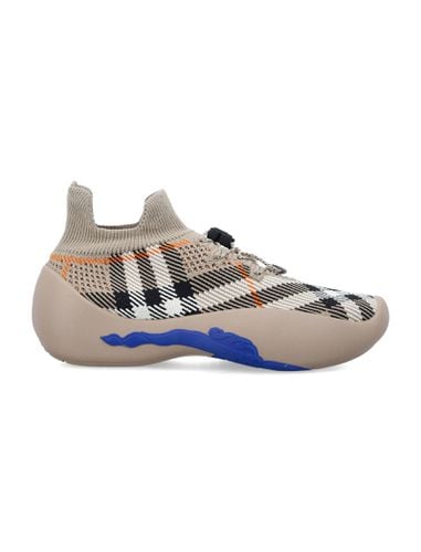 Check Knit Neptune Womans Sneakers - Burberry London - Modalova