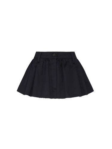Miu Miu Cotton Mini Skirt - Miu Miu - Modalova