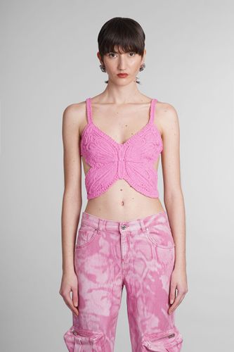 Farfalla Pink Cotton Blend Top - Blumarine - Modalova