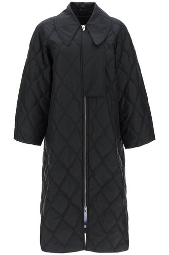 Ganni Quilted Oversized Coat - Ganni - Modalova