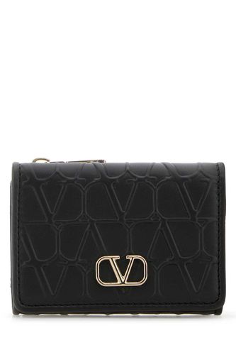 Black Leather Wallet - Valentino Garavani - Modalova