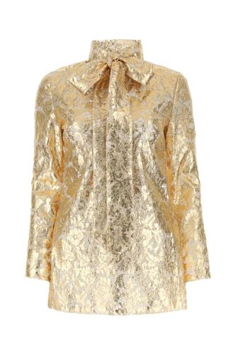 Valentino Garavani Gold Lace Blouse - Valentino Garavani - Modalova