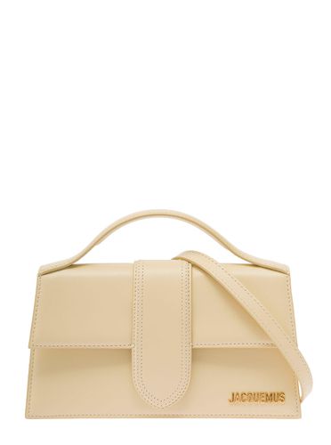 Le Grand Bambino Cream Crossbody Bag With Logo In Leather Woman - Jacquemus - Modalova