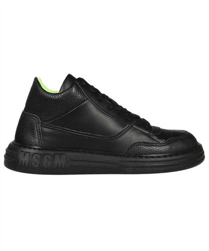 MSGM Leather Low Sneakers - MSGM - Modalova